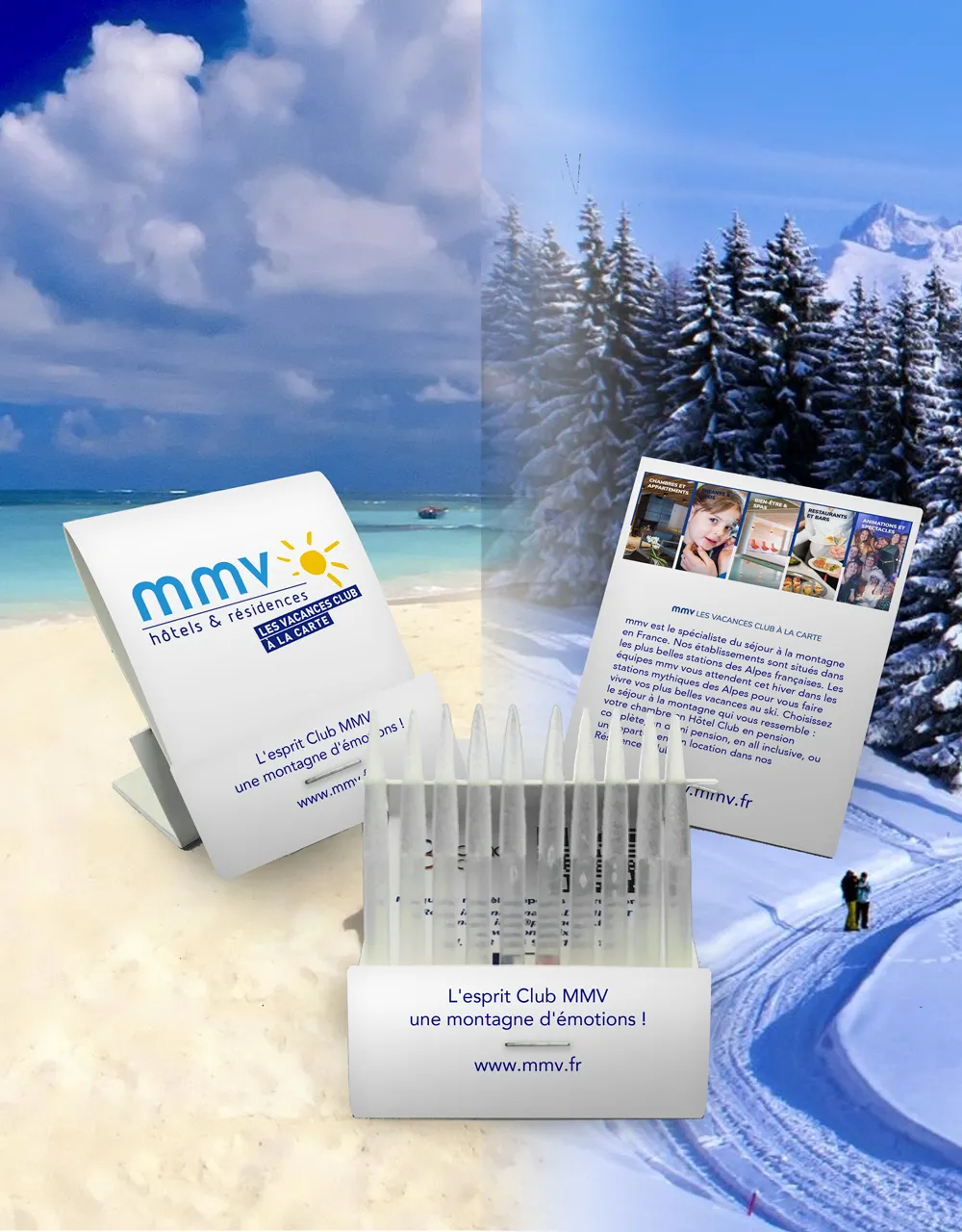 MMV Hôtels Résidences — pochette publicitaire personnalisée Promopix